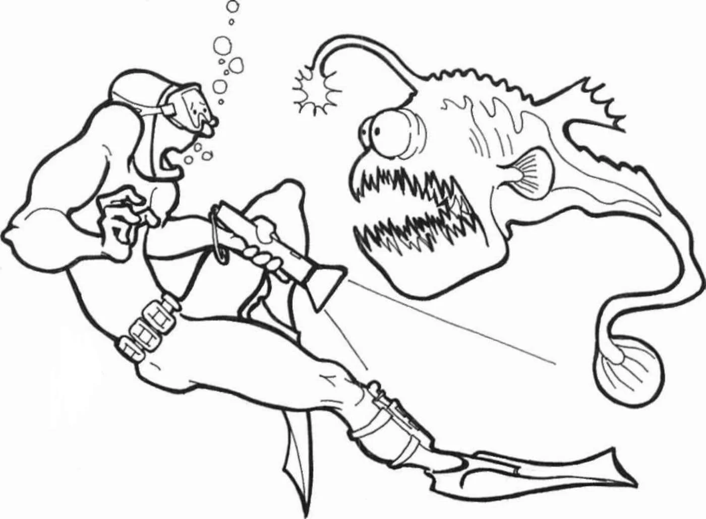 Scuba Diving Coloring Pages 47