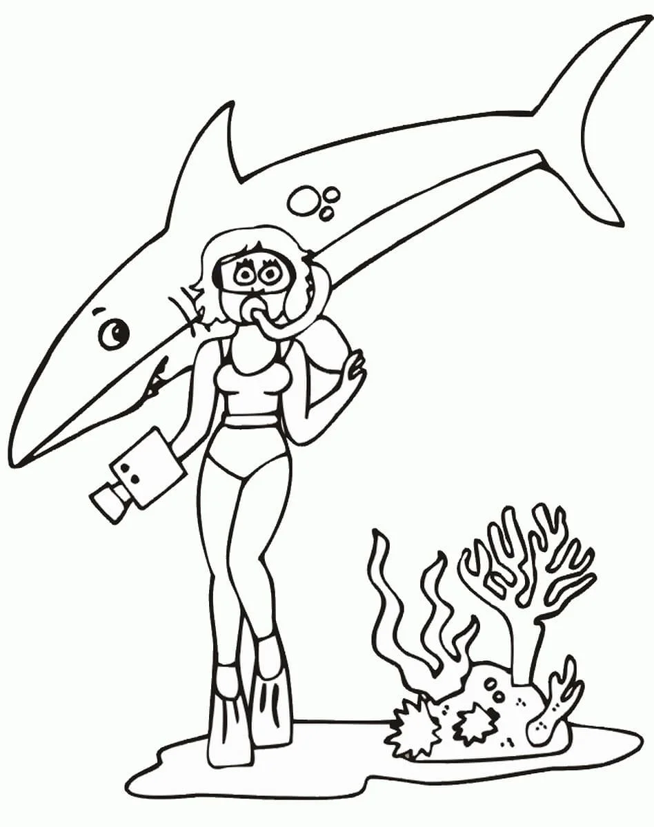 Scuba Diving Coloring Pages 51