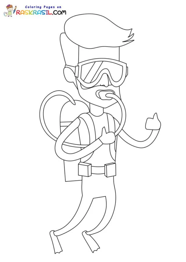 Scuba Diving Coloring Pages 59