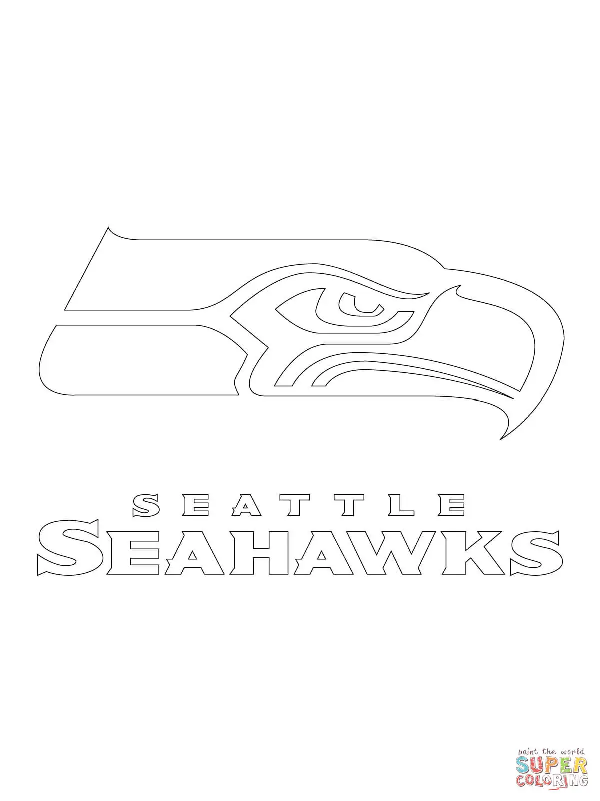 Seattle Seahawks Para Colorir