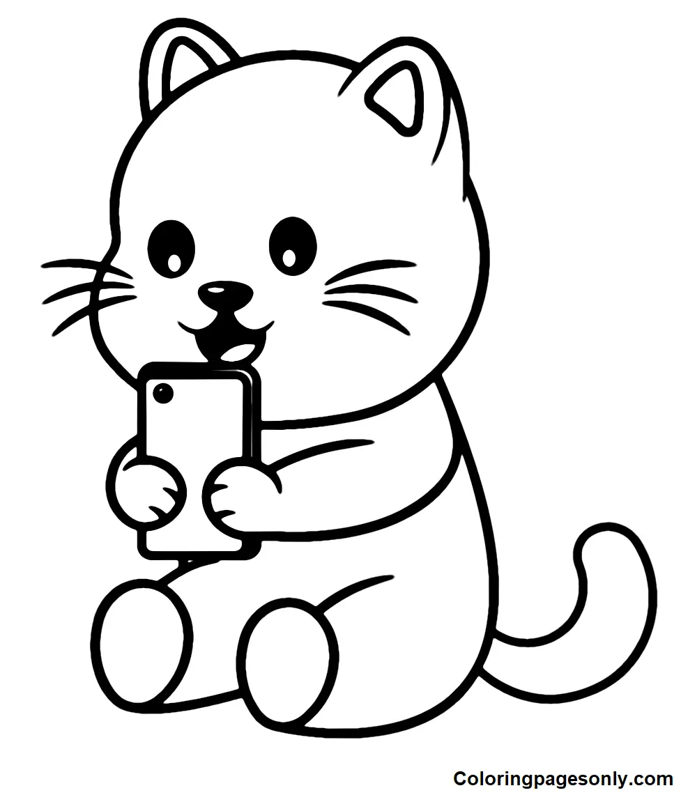Selfie Ausmalbilder 1