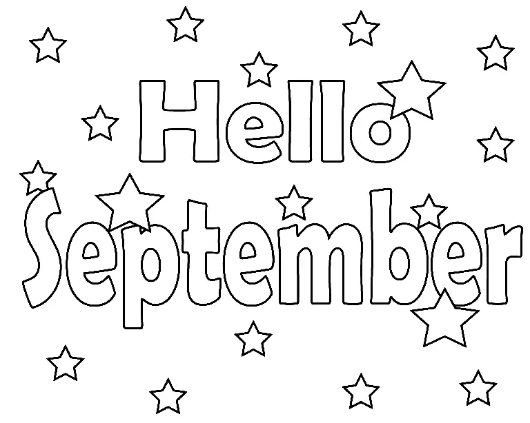 September Coloring Pages 20