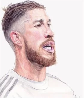Ausmalbilder Sergio Ramos 3