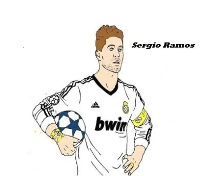 Ausmalbilder Sergio Ramos 5