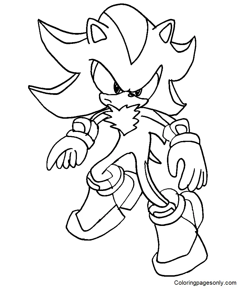 Shadow the Hedgehog Ausmalbilder 47