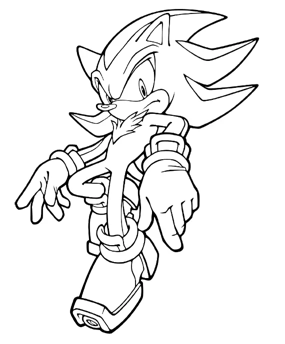 Shadow the Hedgehog Ausmalbilder 49