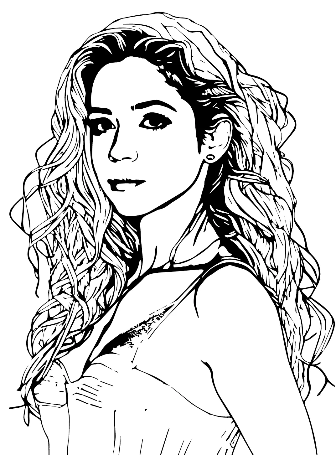 Shakira Coloring Pages 20