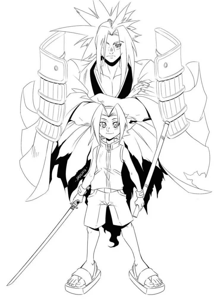 Shaman King Coloring Pages 23