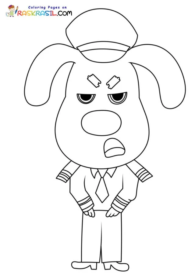 Desenhos de Detetive Labrador Para Colorir 9