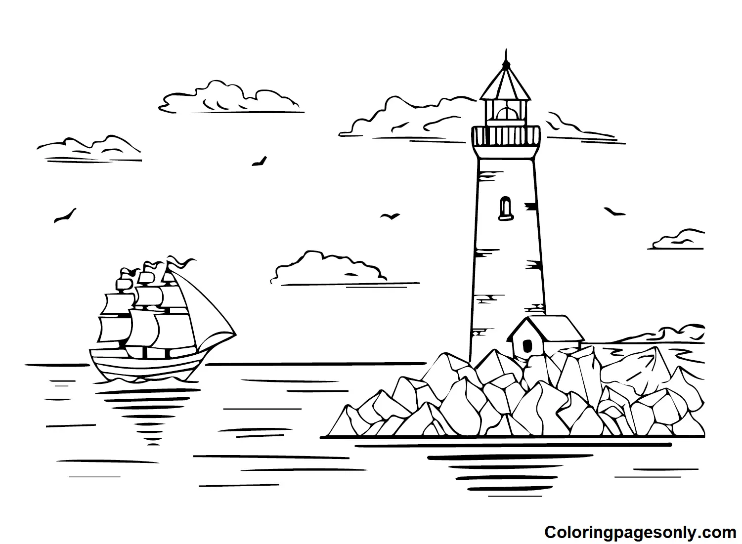 Schiff Ausmalbilder