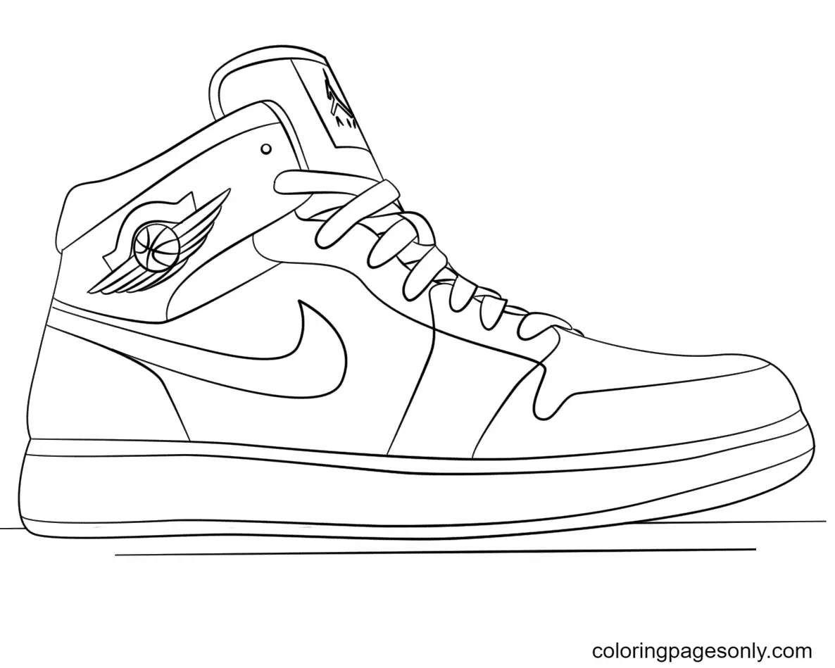 Ausmalbilder Schuh 1