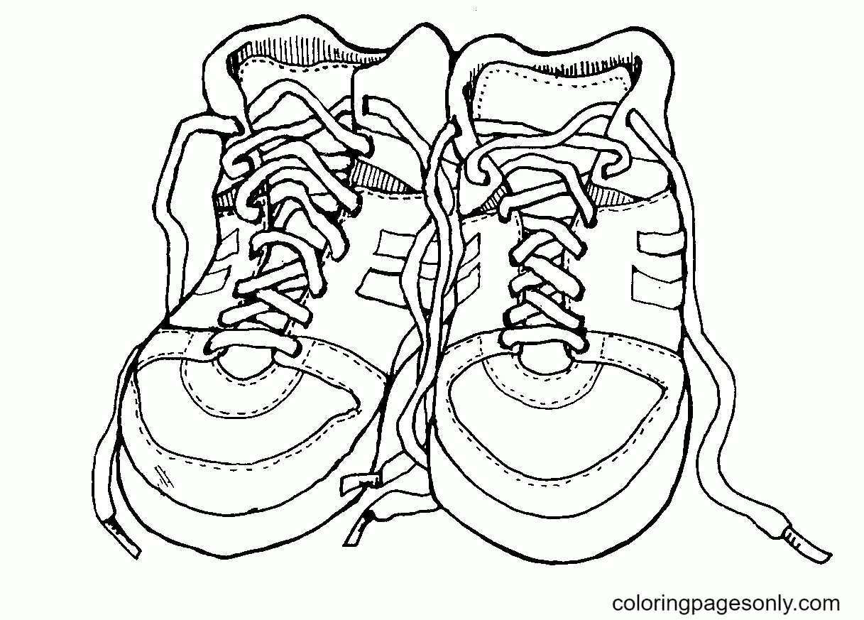 Desenhos de Sapatos Para Colorir 33