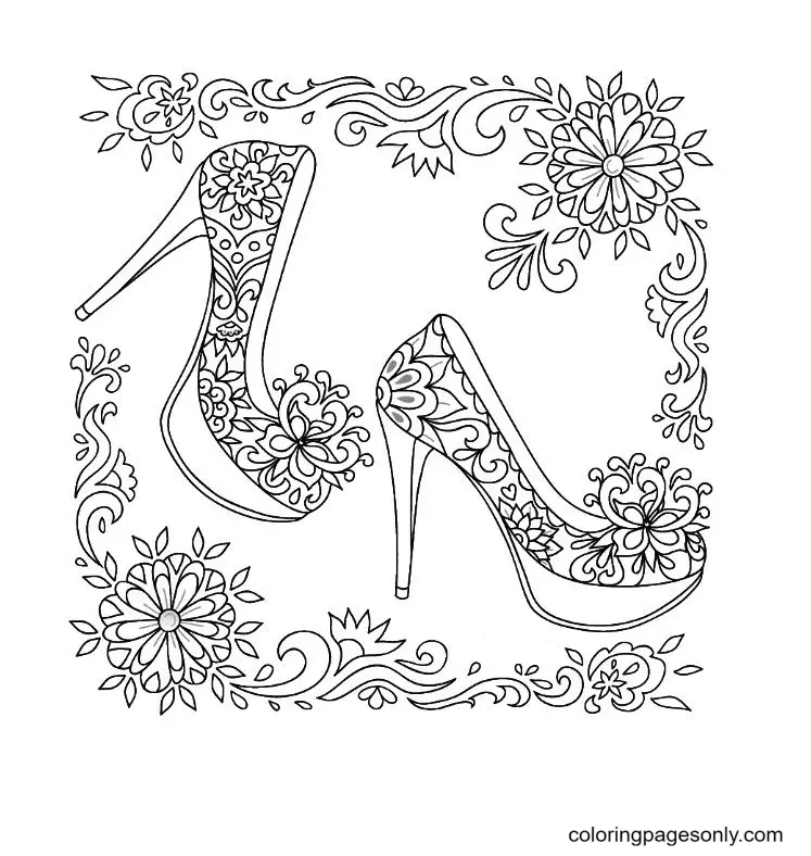 Ausmalbilder Schuh 38
