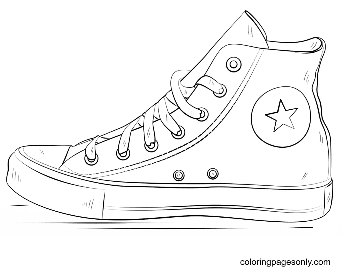 Ausmalbilder Schuh 5