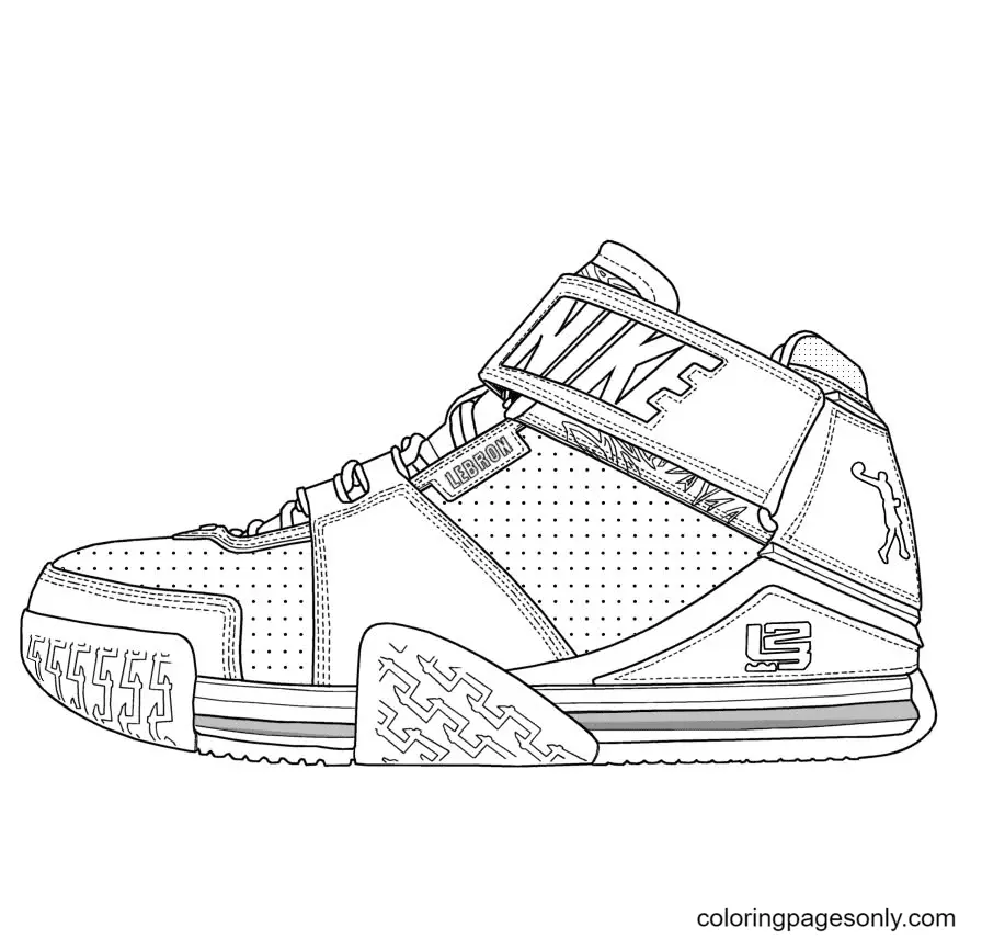 Shoe Coloring Pages 6