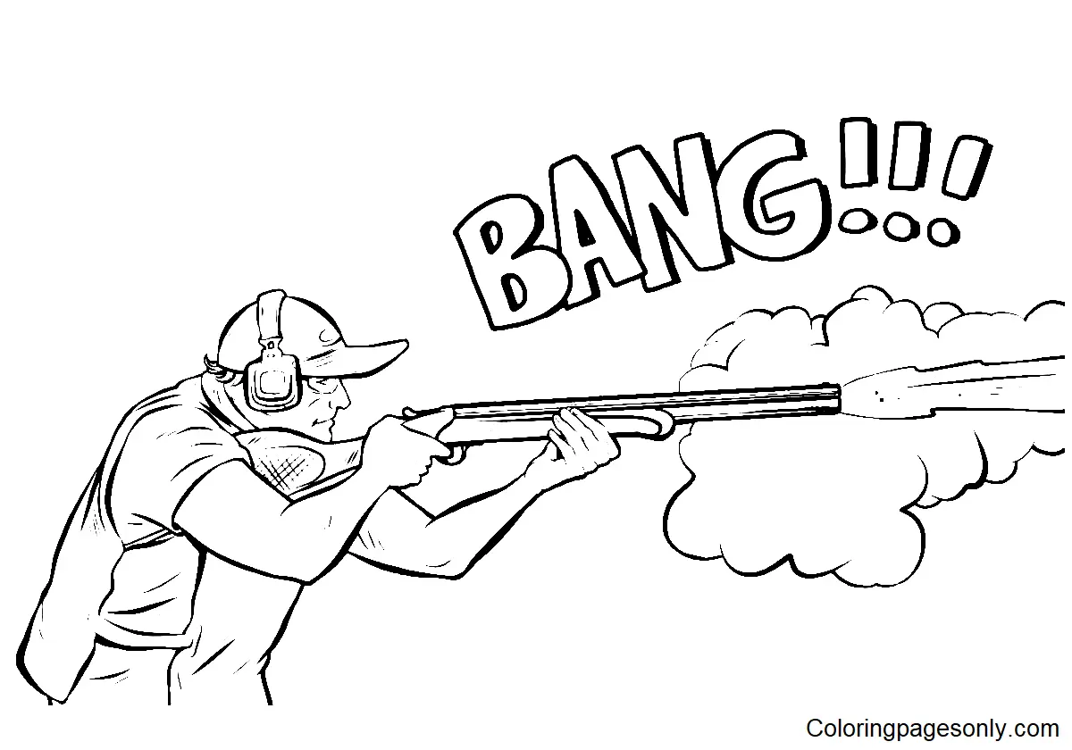Shooting Sports Coloring Pages 3