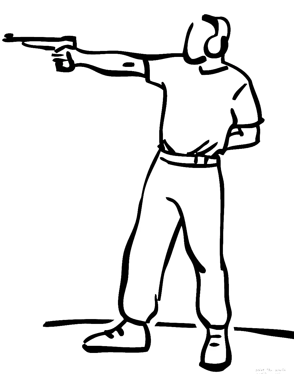 Shooting Sports Coloring Pages 4