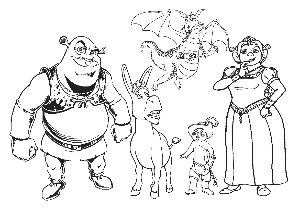 Shrek Coloring Pages 28