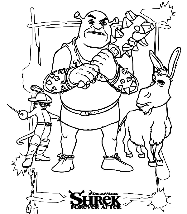 Shrek Ausmalbilder 77