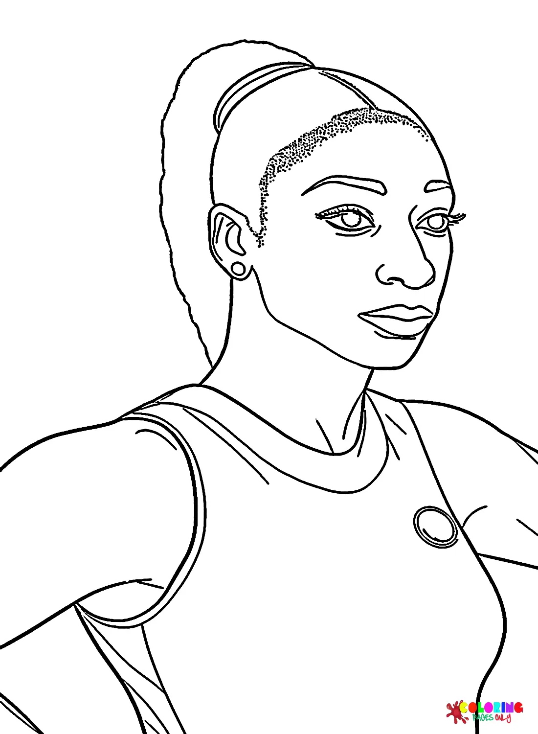 Simone Biles Coloring Pages 5