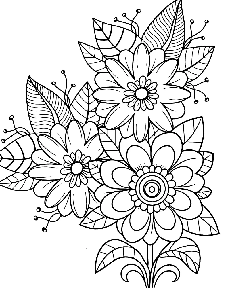 Simple Adult Coloring Pages 1