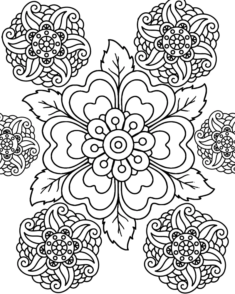 Adultos Simples para Colorir 12