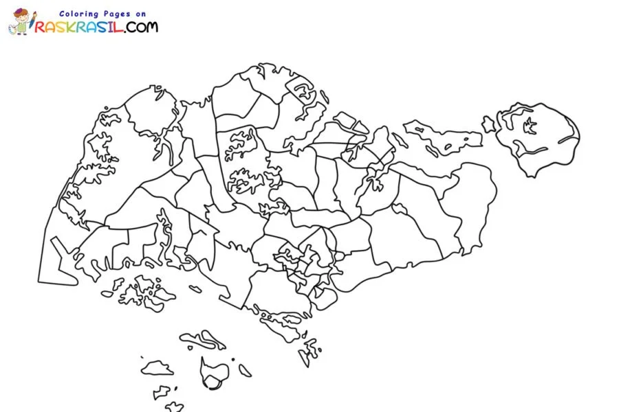 Desenhos de Singapura Para Colorir 15