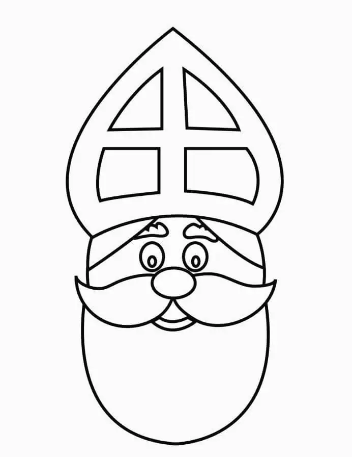 Sinterklaas Para Colorir 13