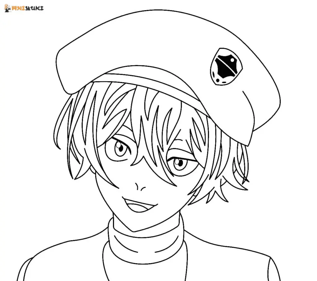 SK8 the Infinity Coloring Pages 11