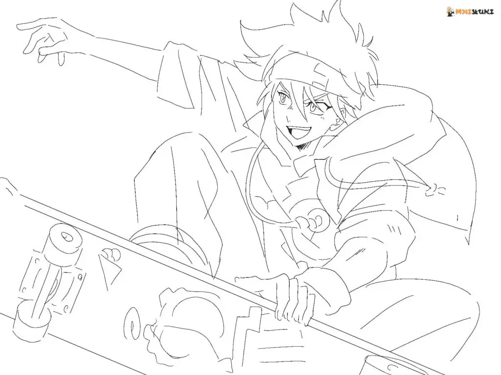 Desenhos de SK8 the Infinity Para Colorir 8