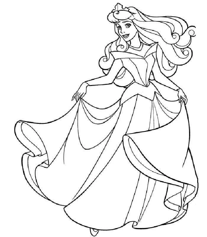 Sleeping Beauty Coloring Pages 3