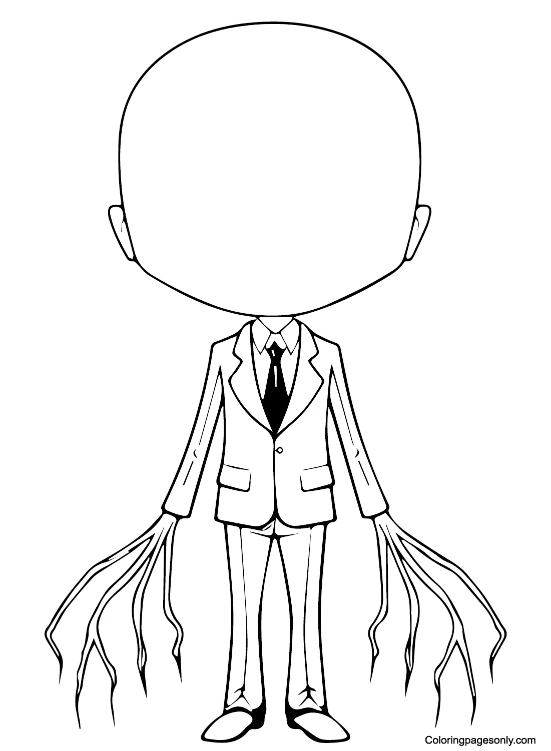 Slender Man Coloring Pages 5