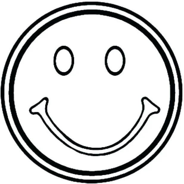 Desenhos de Rosto Sorridente Para Colorir 18