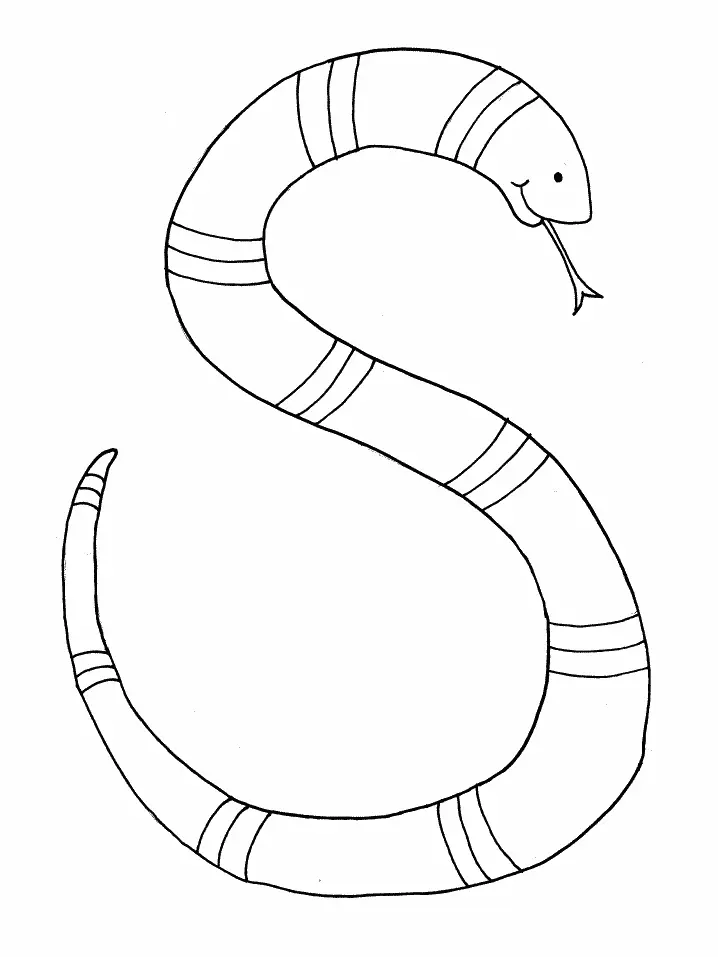 Schlangen Ausmalbilder 18