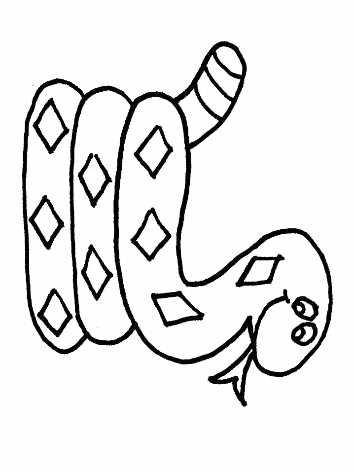 Desenhos de Cobra Para Colorir 20