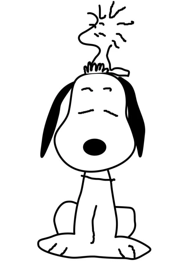 Desenhos de Snoopy Para Colorir 111
