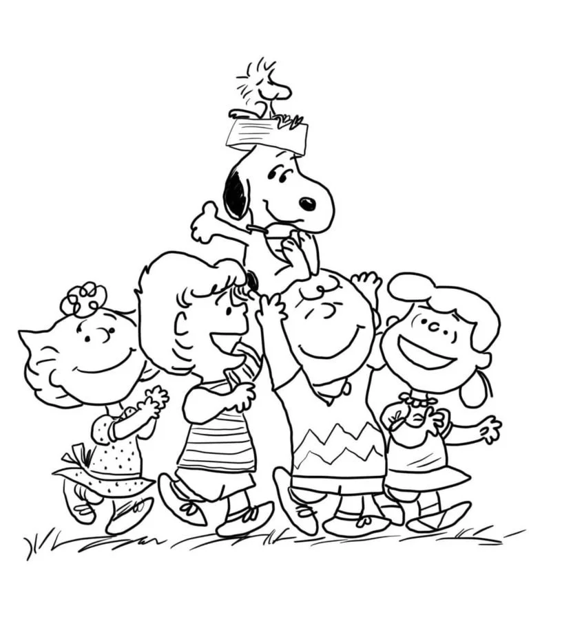 Desenhos de Snoopy Para Colorir 87