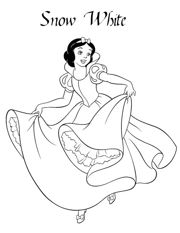 Snow White Coloring Pages 17