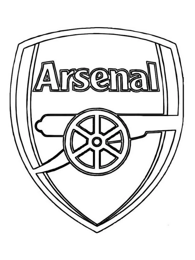 Desenhos de Logotipos de Futebol Para Colorir 3