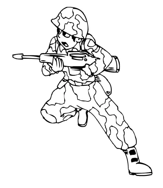 Soldados Para Colorear 33