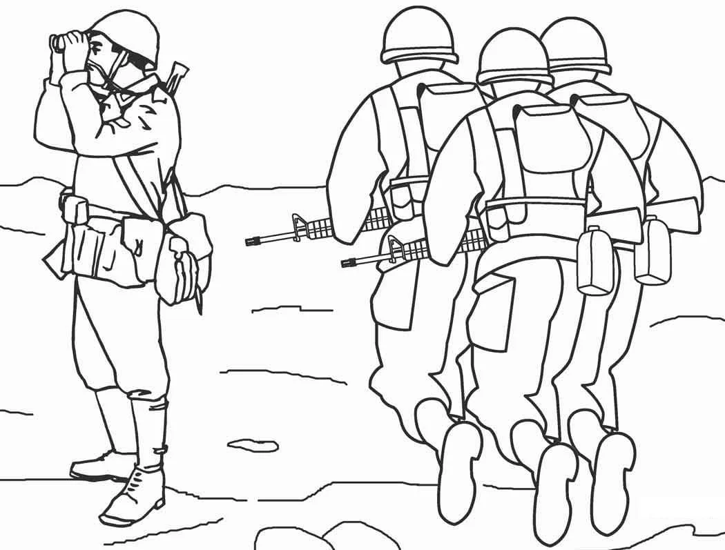 Soldados Para Colorear 48
