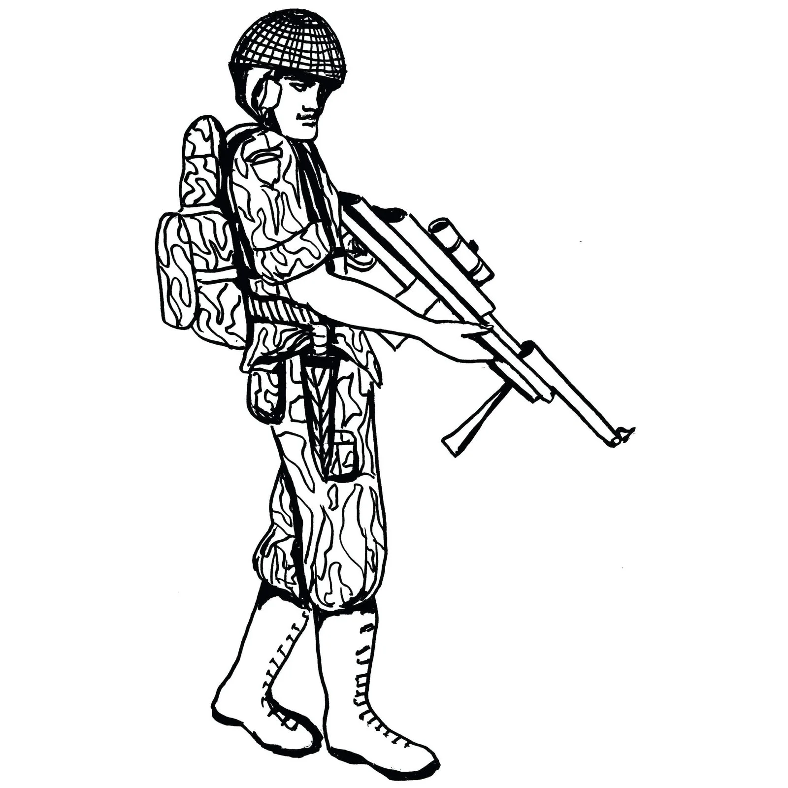 Soldados Para Colorear 5