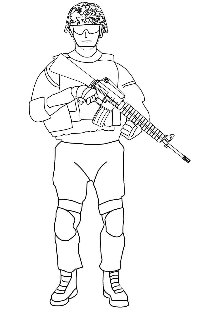 Soldados Para Colorear 75