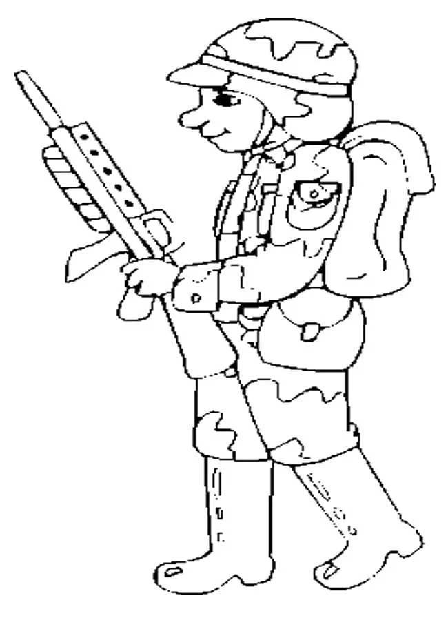 Soldados Para Colorear 95