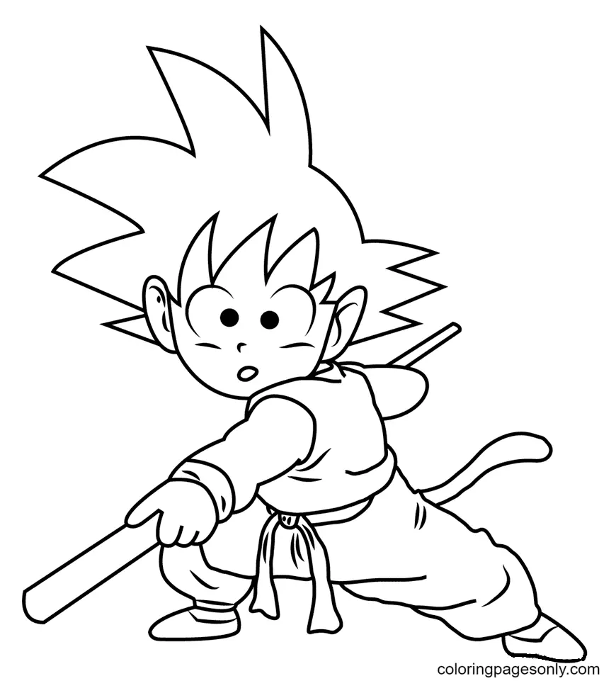 Son Goku Ausmalbilder 5