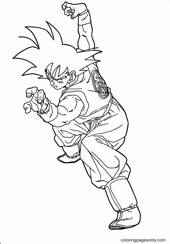 Son Goku Ausmalbilder 53