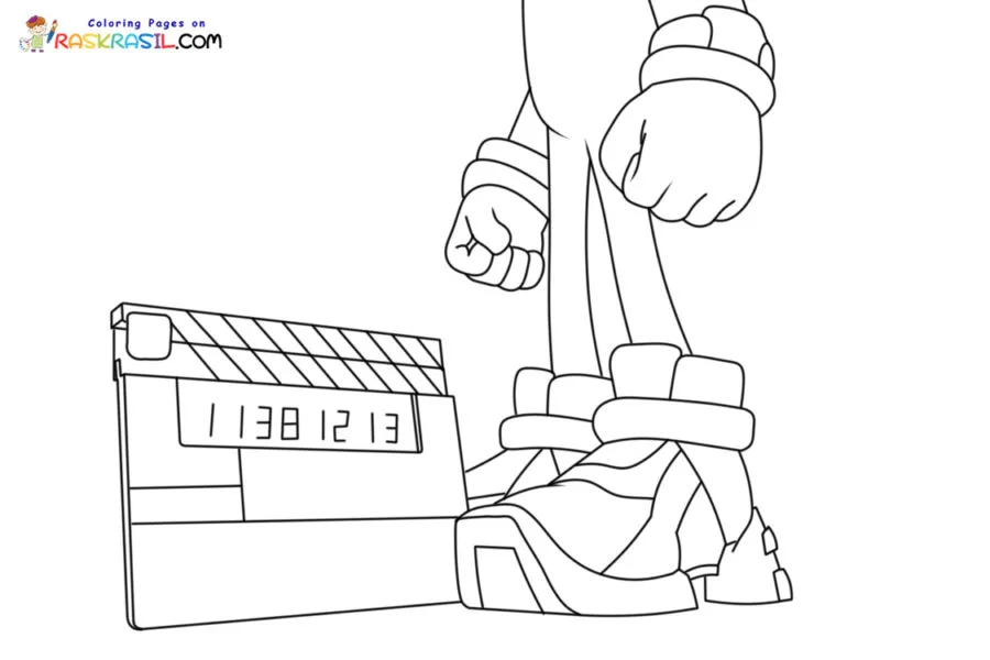 Sonic 3 Para Colorir