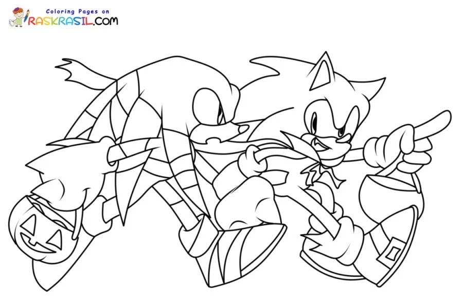 Sonic Halloween Ausmalbilder 8