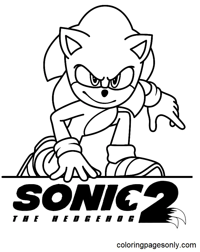 Sonic the Hedgehog 2 Coloring Pages 7