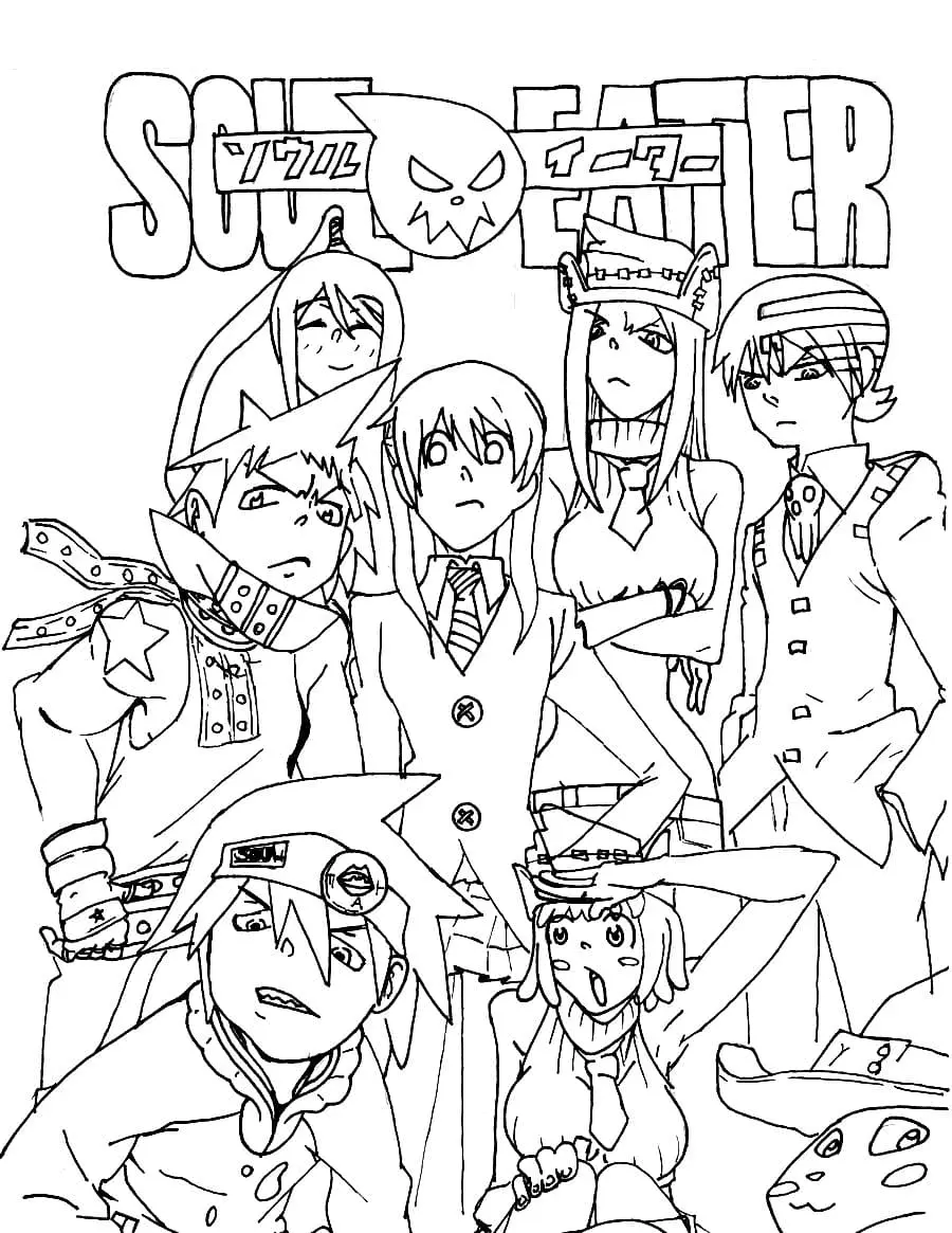 Soul Eater Ausmalbilder 1